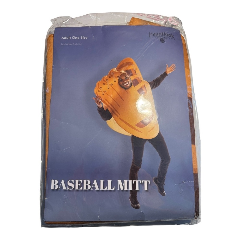 Hauntlook Baseball Mitt Adult One‎ Size Costume, Fun Unique Halloween Outfit